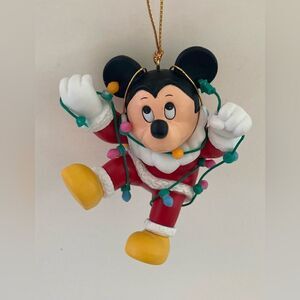 Vintage Disney Grolier "Mickey" Christmas Magic Ornament NIB